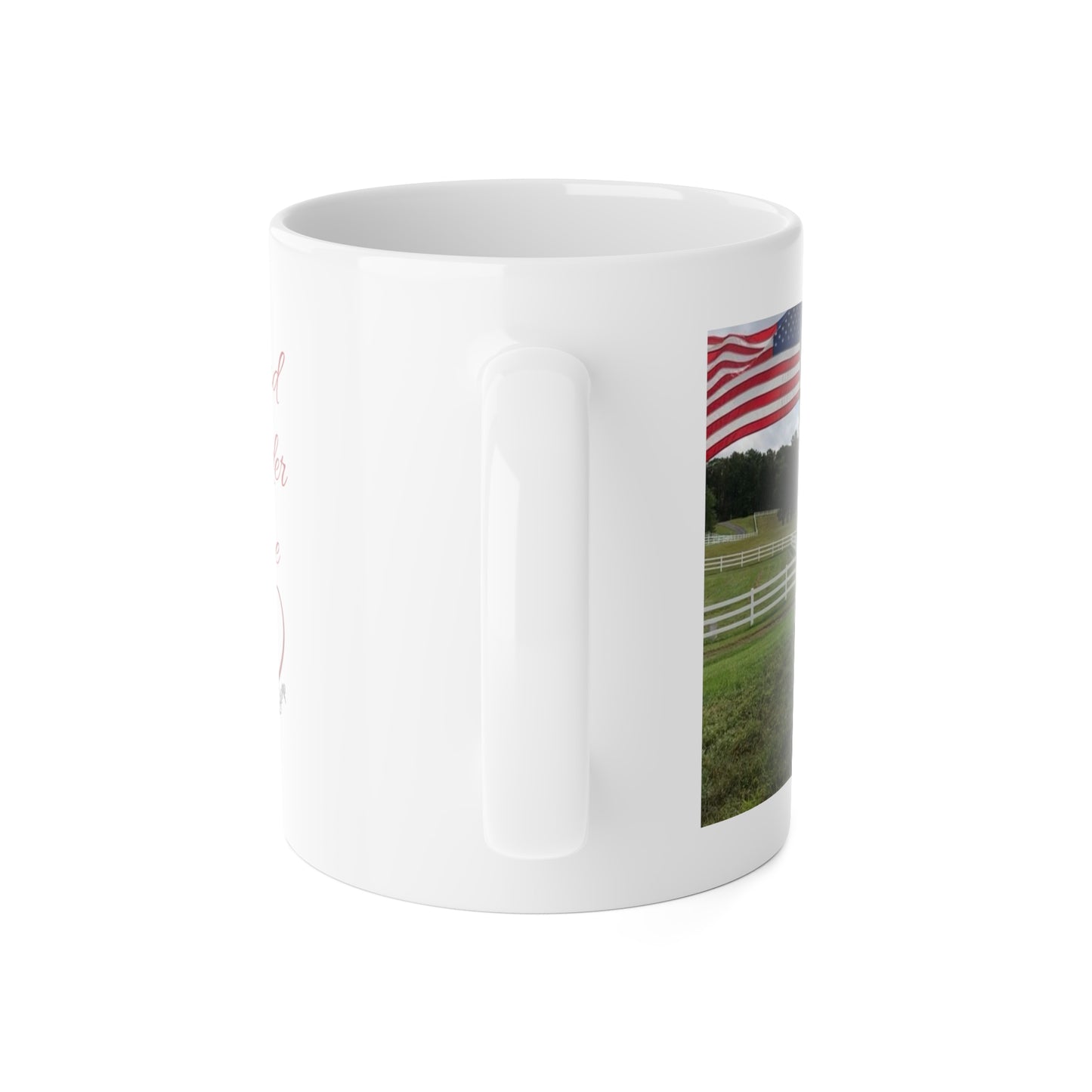 Proud Border Collie White Ceramic Mug, 11oz