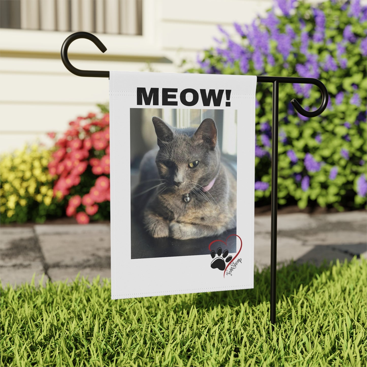 Meow Cat Garden & House Banner