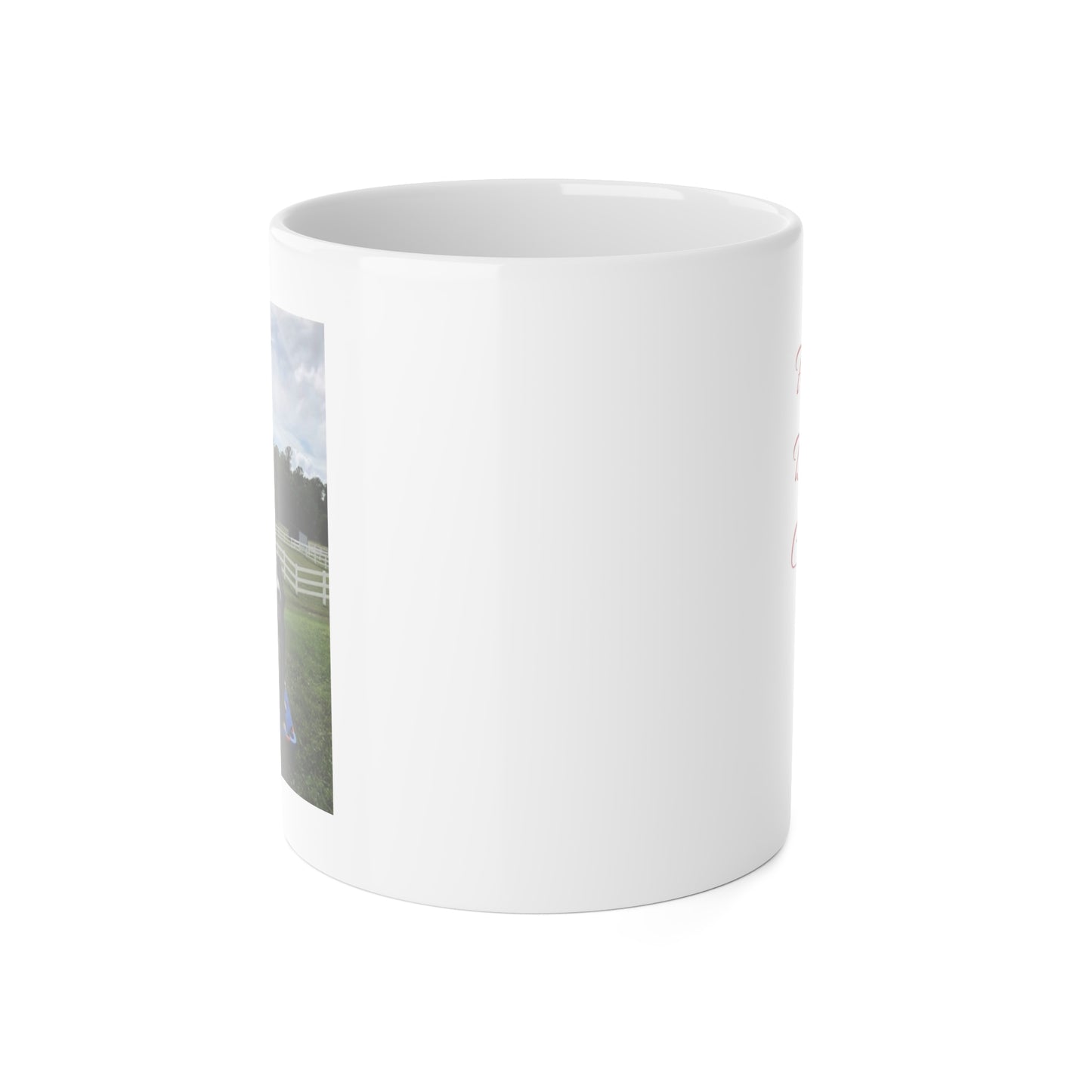 Proud Border Collie White Ceramic Mug, 11oz