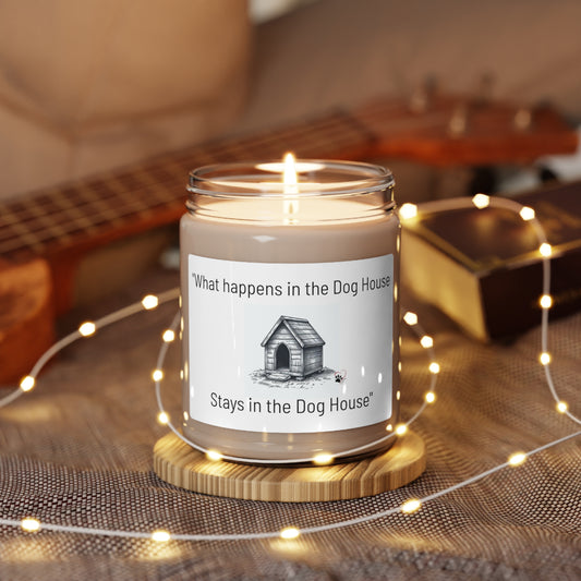 "What happens in the Dog House stays in the Dog House" Apple Harvest Scented Soy Candle, 9oz