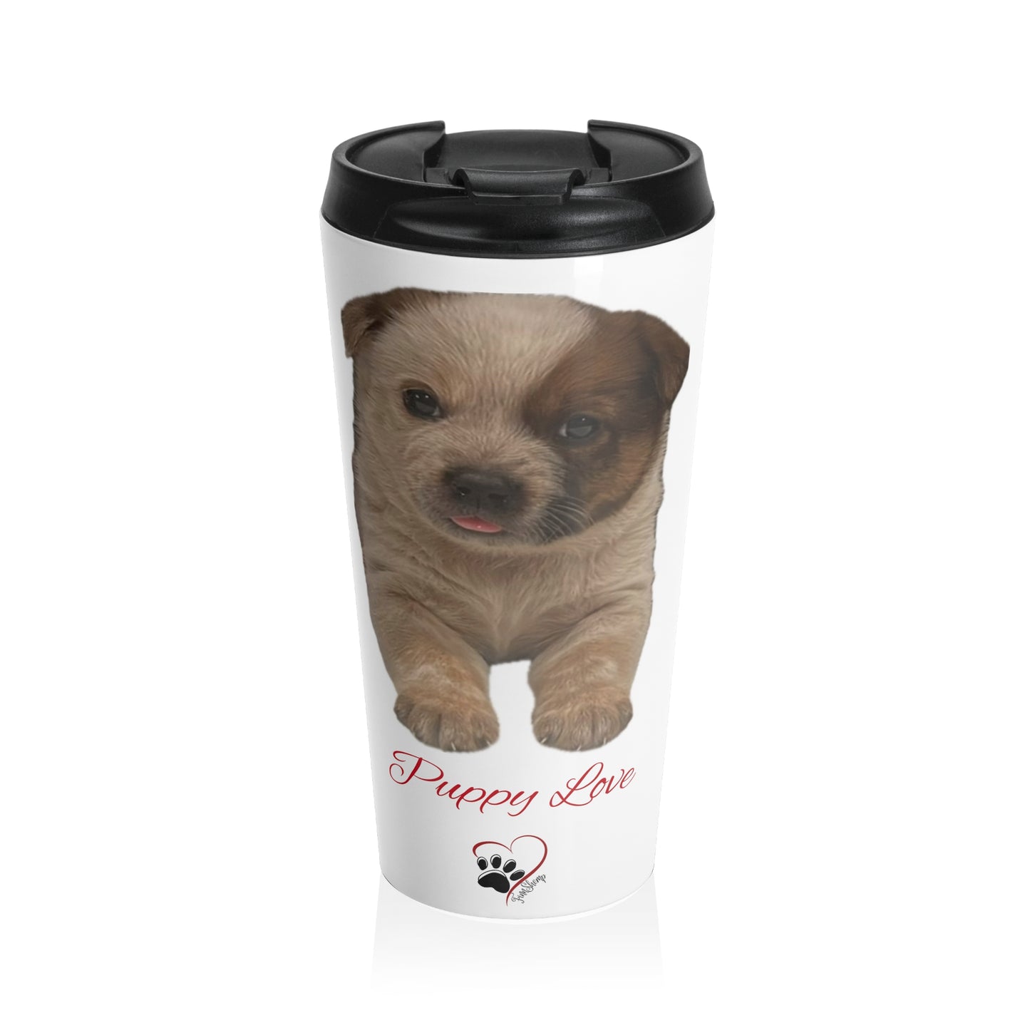 Puppy Love Stainless Steel Travel Mug