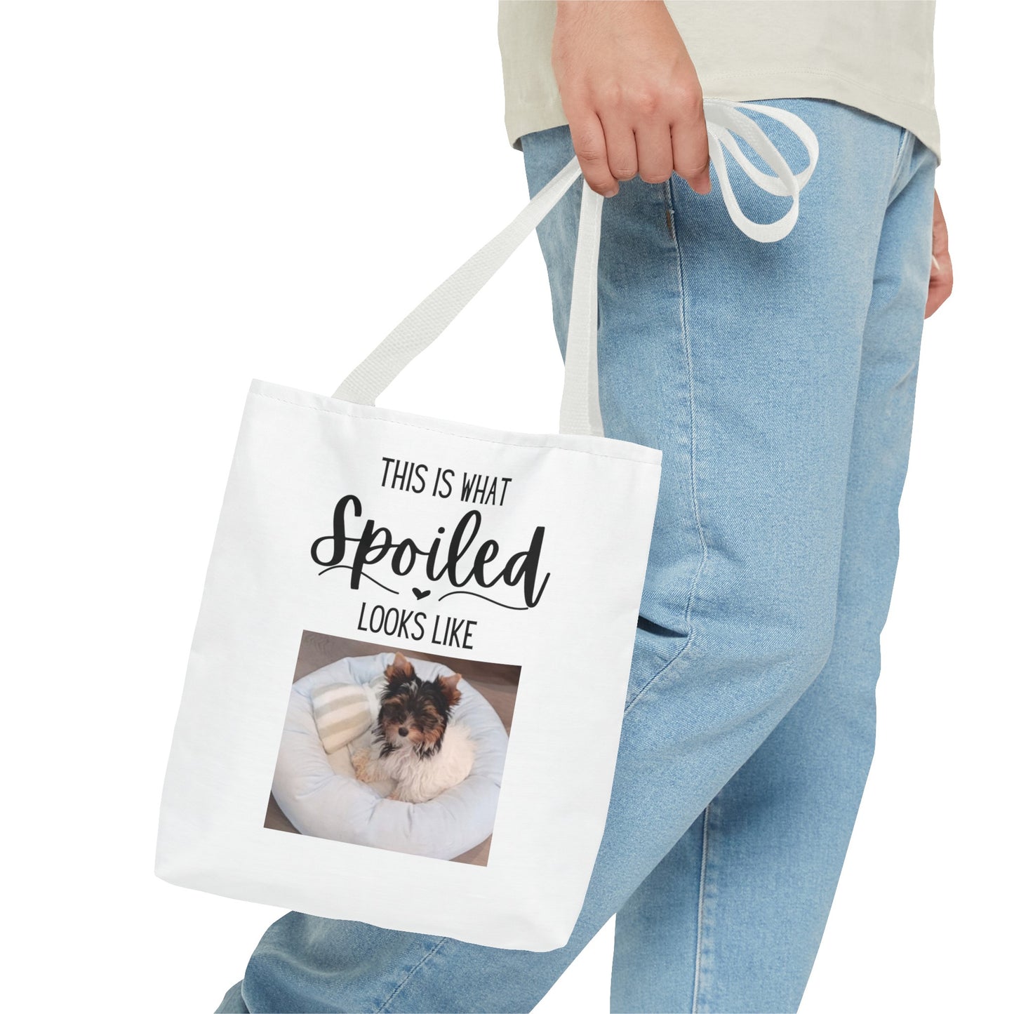 Spoiled Yorkie Tote Bag (AOP)