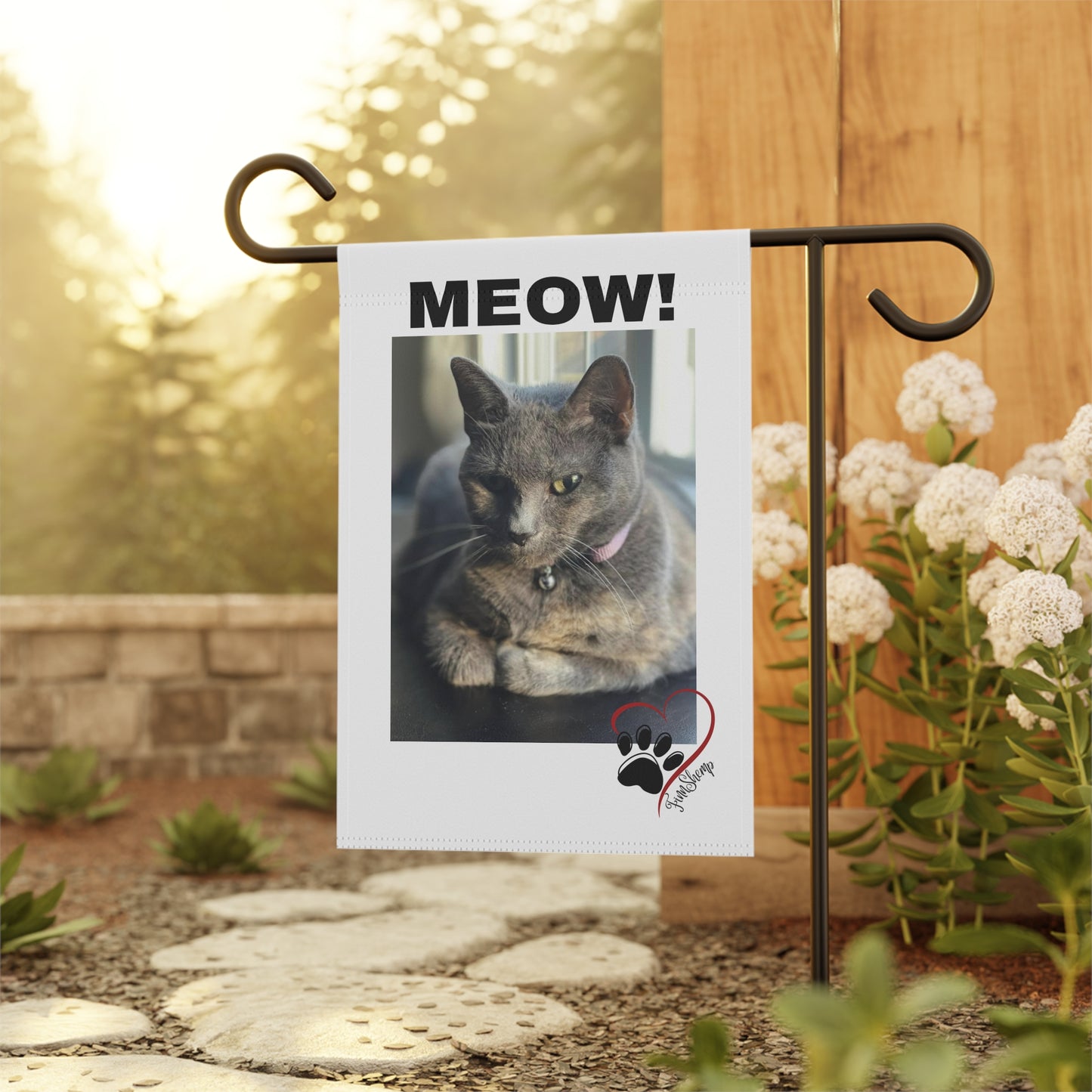 Meow Cat Garden & House Banner